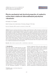 Physico-mechanical and electrical properties of conductive carbon