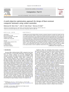 A multi-objective optimization approach for design of blast