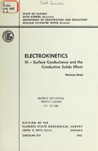 Electrokinetics : [pt.] III.-surface conductance and the