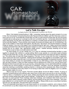 Volume 1 Issue 5 - CAK Home school program