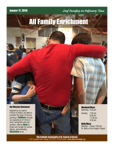 All Family Enrichment - St. Francis of Assisi Raleigh