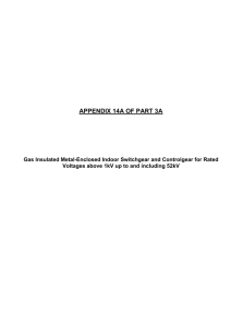 Appendix 14A of Part 3A - Specification for MV Gas Insulated Metal