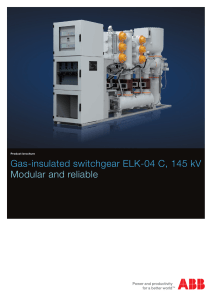 Gas-insulated switchgear ELK-04 C, 145 kV Modular and reliable