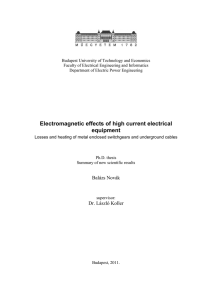 Electromagnetic effects of high current electrical equipment