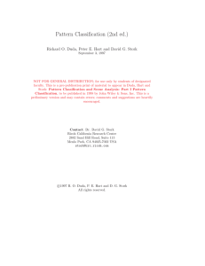 Pattern Classification (2nd ed.)