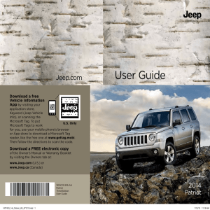 2014 Jeep Patriot User`s Guide