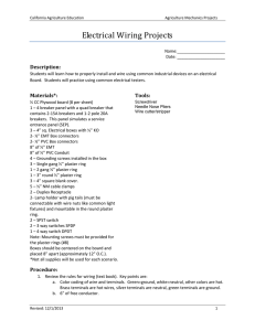 Electrical Wiring Projects