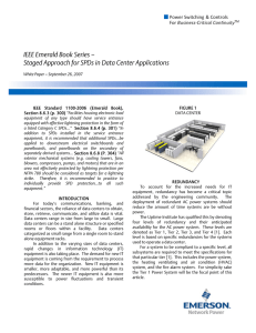 IEEE Staged Approach SPDs Data Centers (WP-30014)