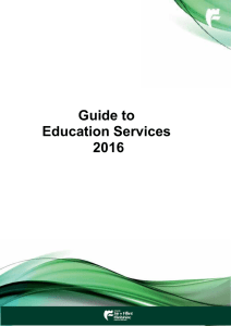 Guide to Education Services 2016