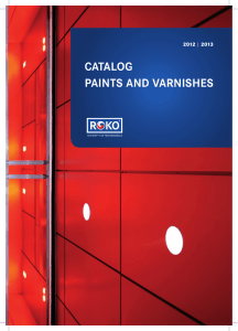 catalog paints and varnishes