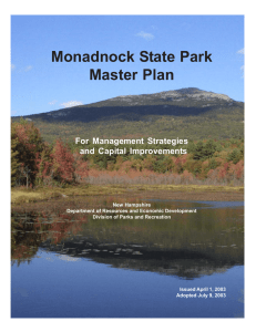 Monadnock State Park Master Plan