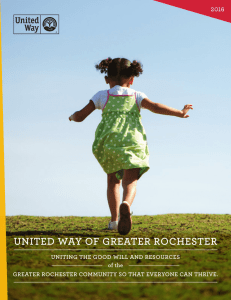 United Way brochure - United Way of Greater Rochester