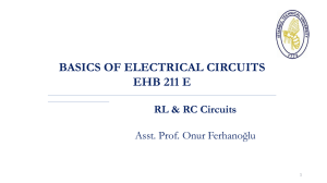 BASICS OF ELECTRICAL CIRCUITS EHB 211 E