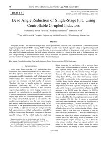 Dead Angle Reduction of Single-Stage PFC Using Controllable