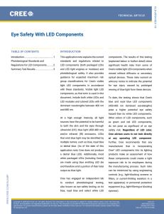 Eye Safety with LED Components