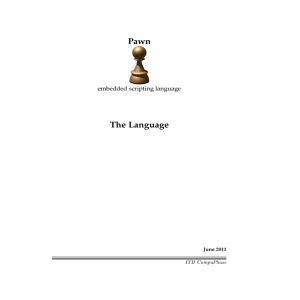 Pawn Language Guide