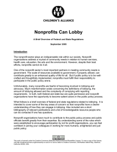 Nonprofits Can Lobby