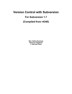 Version Control with Subversion