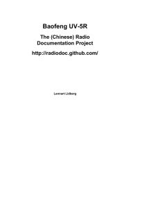 Baofeng UV-5R - The (Chinese) Radio