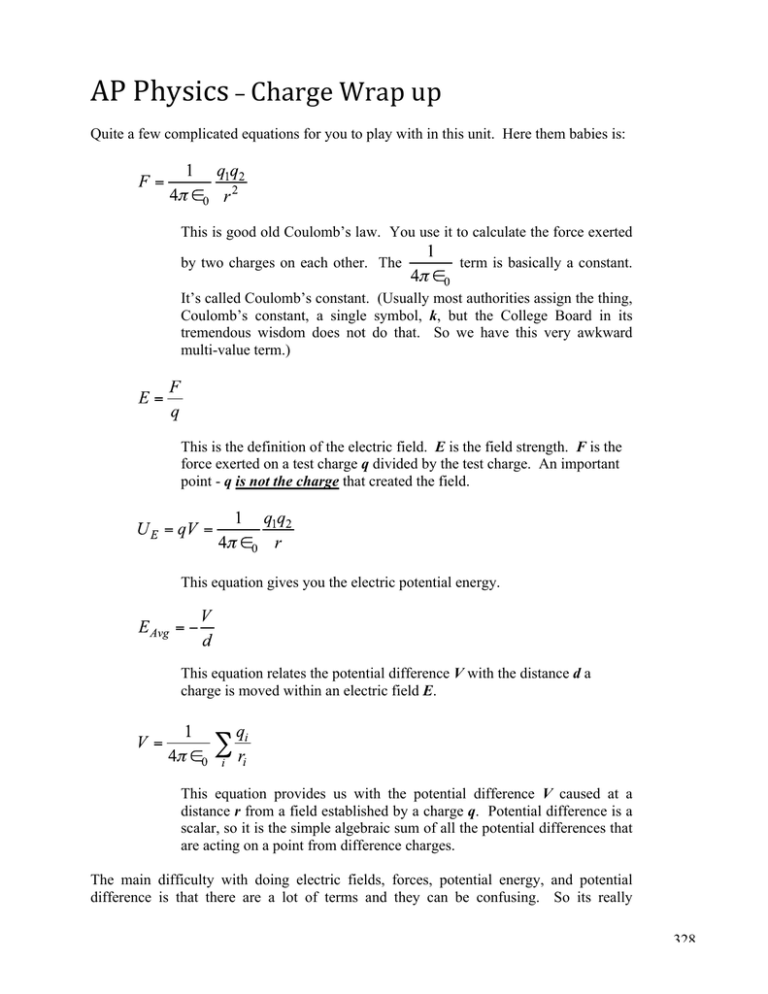 Static Electricity Review