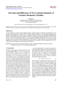 The Sum and Difference of Two Constant Elasticity of Variance