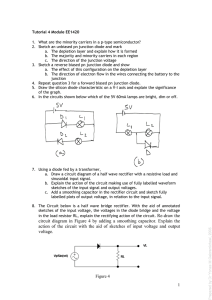 circuit diagram in Figure 4 by adding a smoothing capacitor. Explain