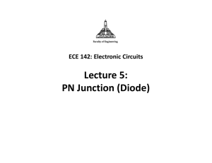 Lecture 5: PN Junction (Diode)