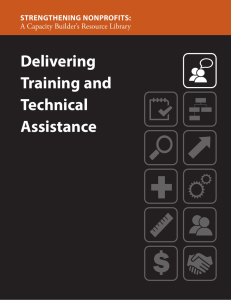 Delivering Training and Technical Assistance