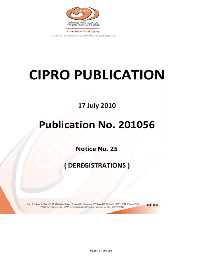 Cipro Publication