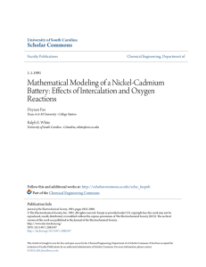 Mathematical Modeling of a Nickel-Cadmium Battery