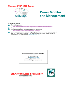 Siemens STEP 2000 Course