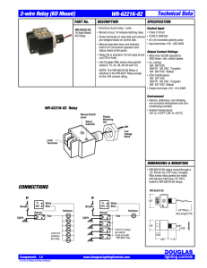 Relay Panels for KO Mount Relays