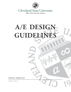 a/e design guidelines - Cleveland State University