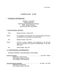 curriculum vitae - Department of Plant Biology and Pathology