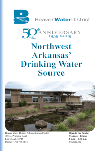 Northwest Arkansas` Drinking Water Source