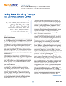 Curing Static Electricity Damage In a Communications Center