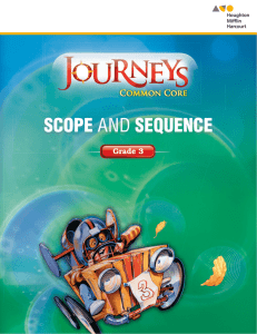 Journeys Scope and Sequence