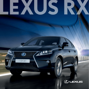 RX 450h TECHNICAL DATA - LEXUS