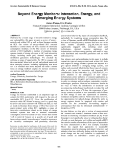 Beyond Energy Monitors: Interaction, Energy, and