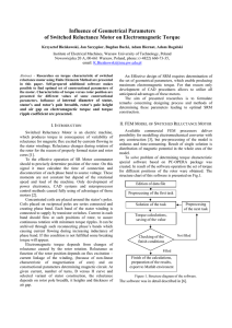 Influence of constructional parameters of Switched Reluctance