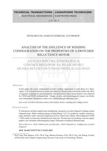 analysis of the influence of winding configuration on the properties