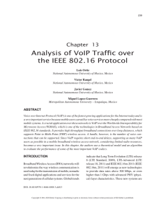 Analysis of VoIP Traffic over the IEEE 802.16 Protocol
