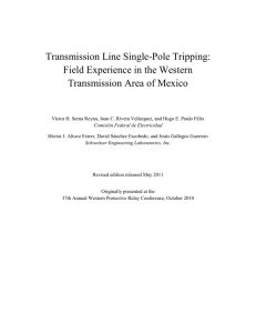 Transmission Line Single-Pole Tripping: Field Experience in the