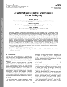 A Soft Robust Model for Optimization Under Ambiguity