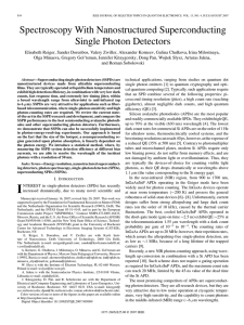 Spectroscopy With Nanostructured