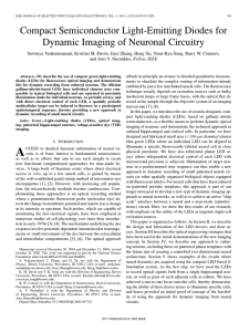 Compact Semiconductor Light-Emitting Diodes for Dynamic Imaging