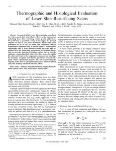 Thermographic and histological evaluation of laser skin resurfacing