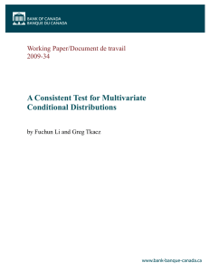 A Consistent Test for Multivariate Conditional