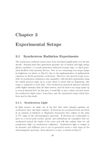Chapter 3 Experimental Setups