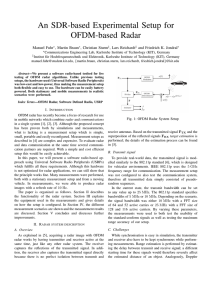 An SDR-based Experimental Setup for OFDM-based - CEL